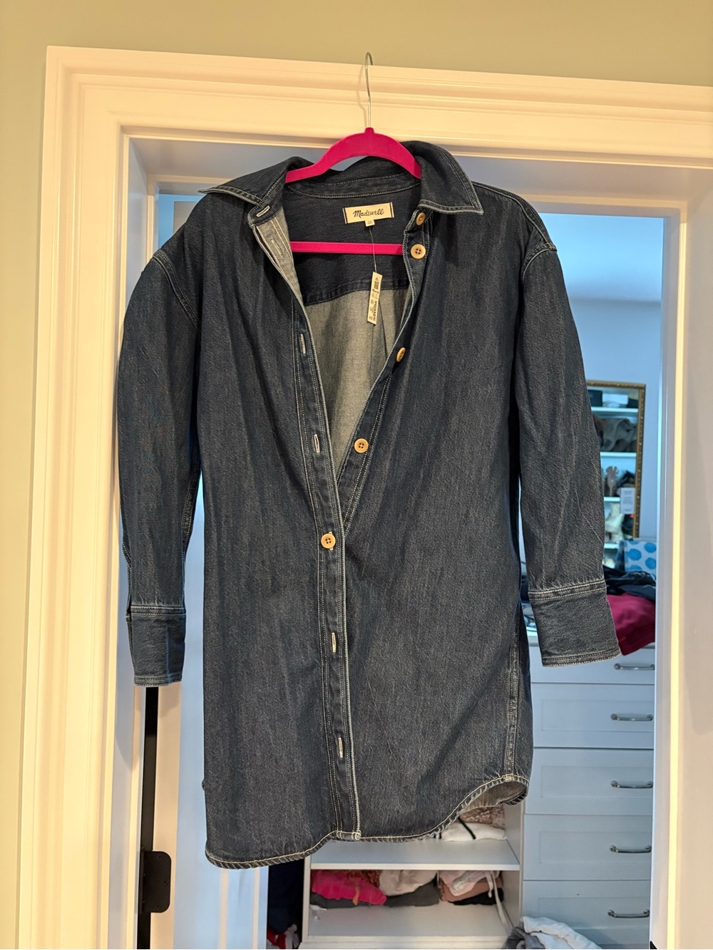 Madewell Dark Indigo Denim Shacket